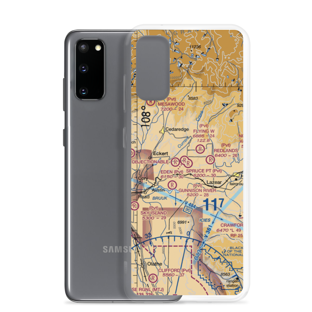 Shipman Ranch Airport (5CO1) VFR Sectional Samsung Case Samsung Galaxy S20 model shown
