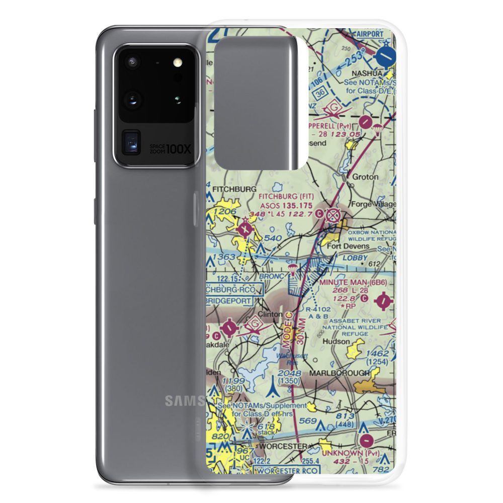 Shirley Airport (61MA) VFR Sectional Samsung Case Samsung Galaxy S20 Ultra model shown