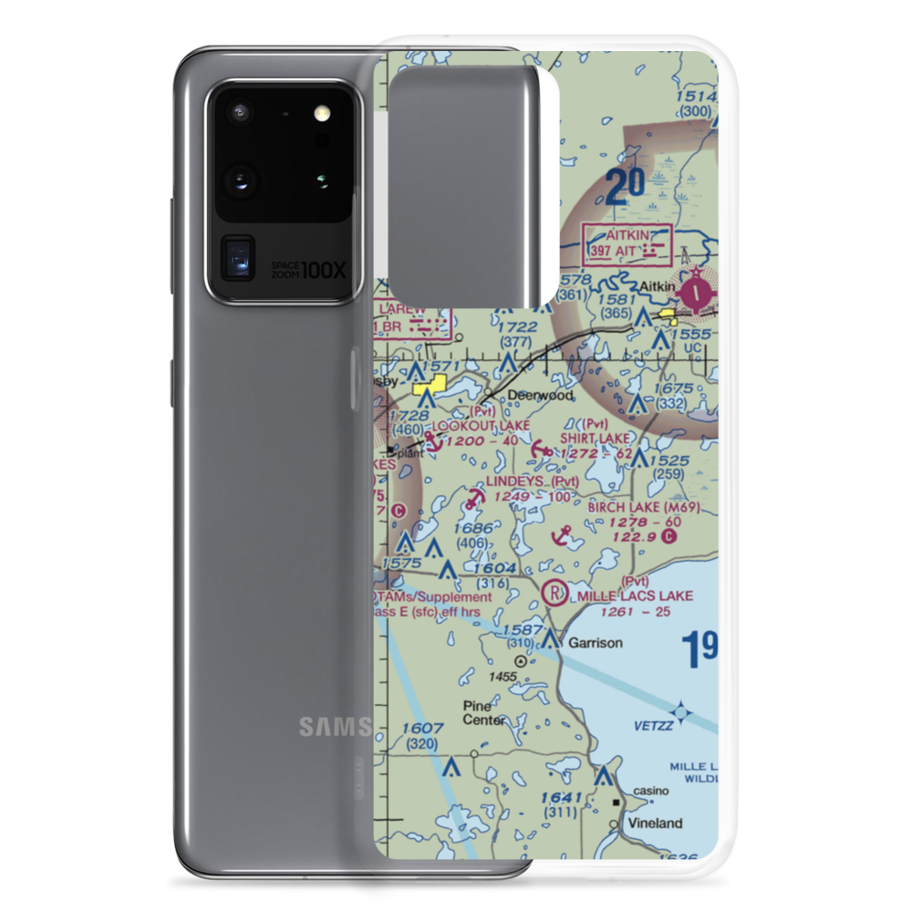 Shirt Lake Seaplane Base (25MN) VFR Sectional Samsung Case Samsung Galaxy S20 Ultra model shown