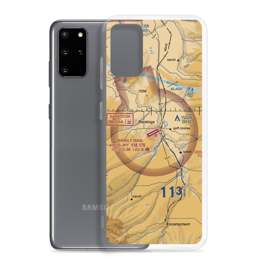 Shively Field (SAA) VFR Sectional Samsung Case Samsung Galaxy S20 Plus model shown