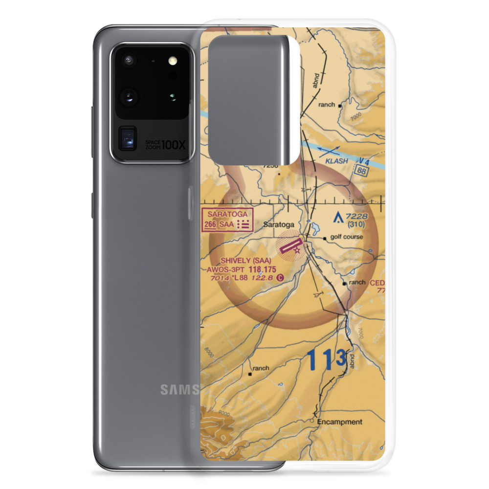 Shively Field (SAA) VFR Sectional Samsung Case Samsung Galaxy S20 Ultra model shown