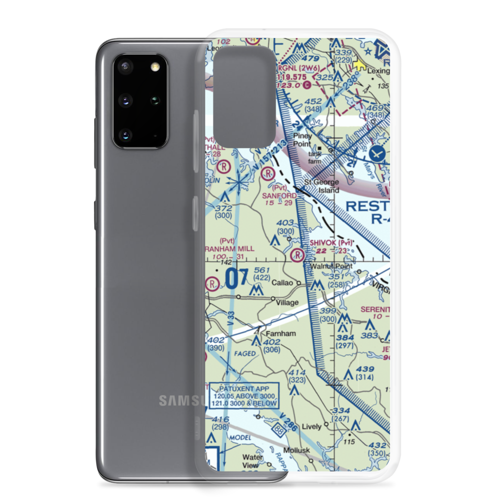 Shivok Airport (8VA2) VFR Sectional Samsung Case Samsung Galaxy S20 Plus model shown