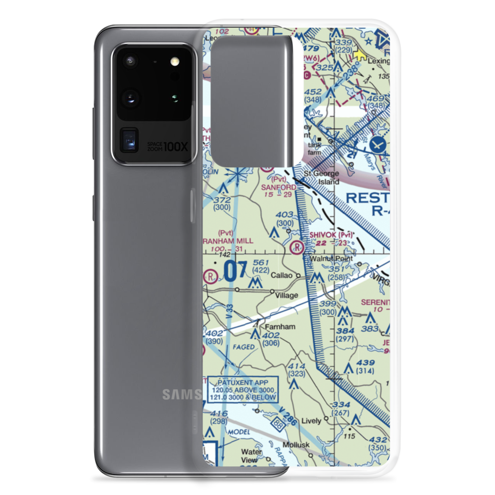 Shivok Airport (8VA2) VFR Sectional Samsung Case Samsung Galaxy S20 Ultra model shown