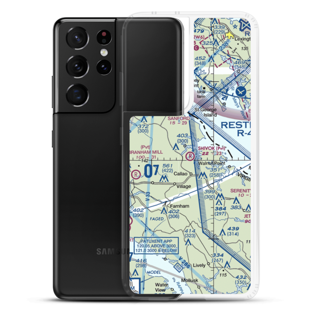 Shivok Airport (8VA2) VFR Sectional Samsung Case Samsung Galaxy S21 Ultra model shown