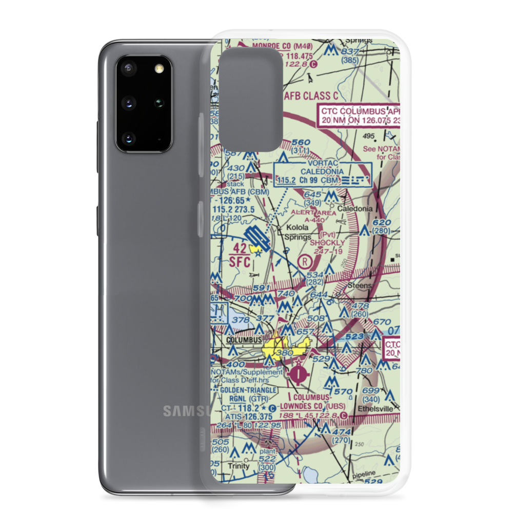 Shockly Field (2MS3) VFR Sectional Samsung Case Samsung Galaxy S20 Plus model shown