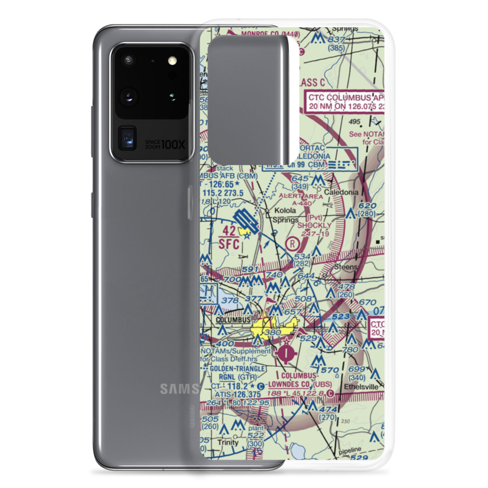 Shockly Field (2MS3) VFR Sectional Samsung Case Samsung Galaxy S20 Ultra model shown