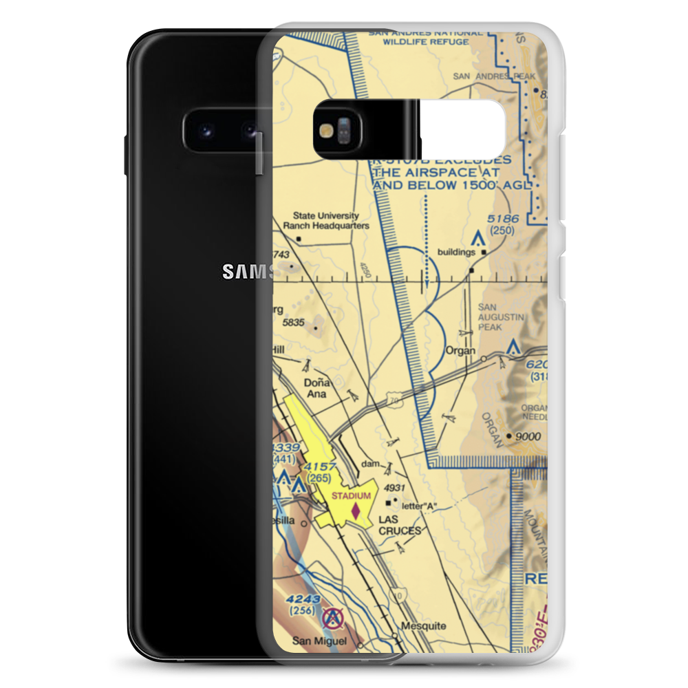 Shoestring Ranch Airport (NM79) VFR Sectional Samsung Case Samsung Galaxy S10+ model shown