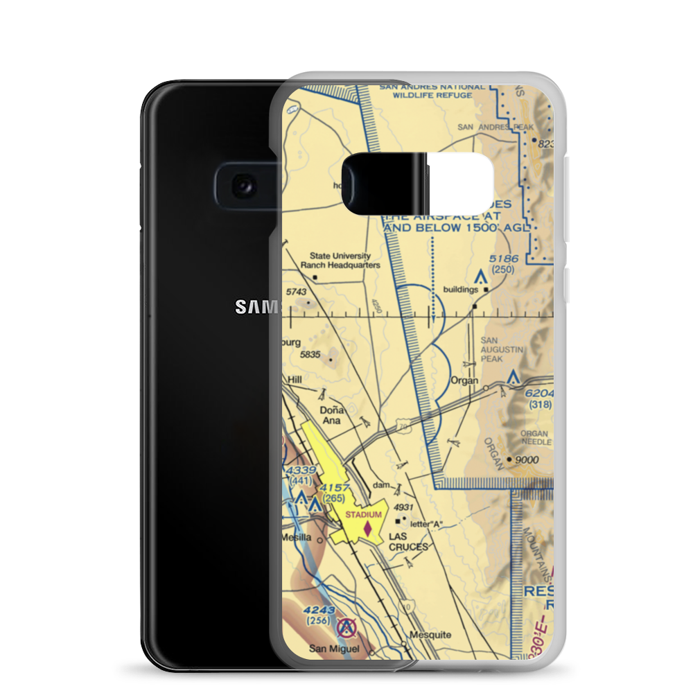 Shoestring Ranch Airport (NM79) VFR Sectional Samsung Case Samsung Galaxy S10e model shown