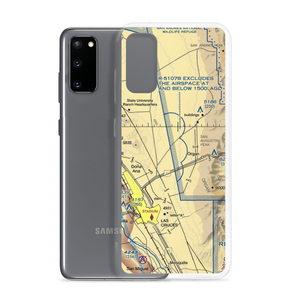 Shoestring Ranch Airport (NM79) VFR Sectional Samsung Case Samsung Galaxy S20 model shown