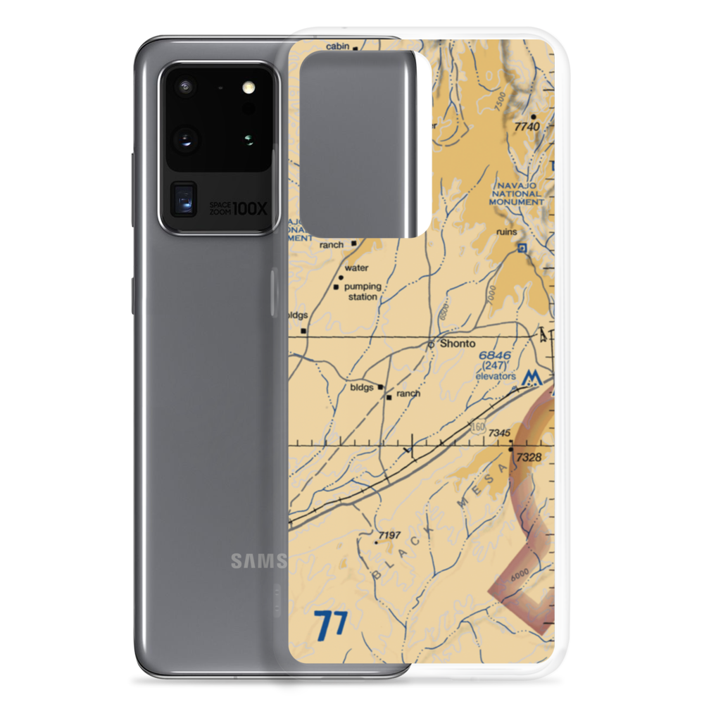 Shonto Airport (53AZ) VFR Sectional Samsung Case Samsung Galaxy S20 Ultra model shown