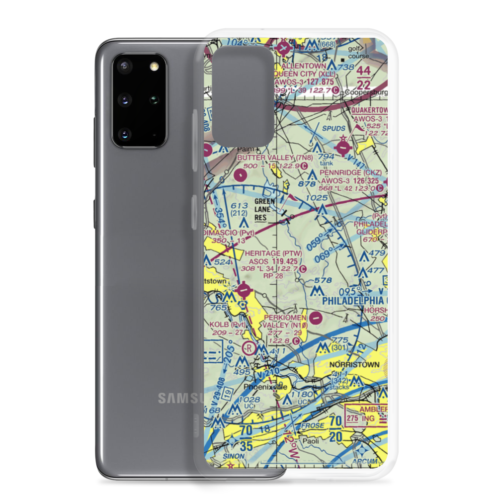 Shontz Airport (74PA) VFR Sectional Samsung Case Samsung Galaxy S20 Plus model shown