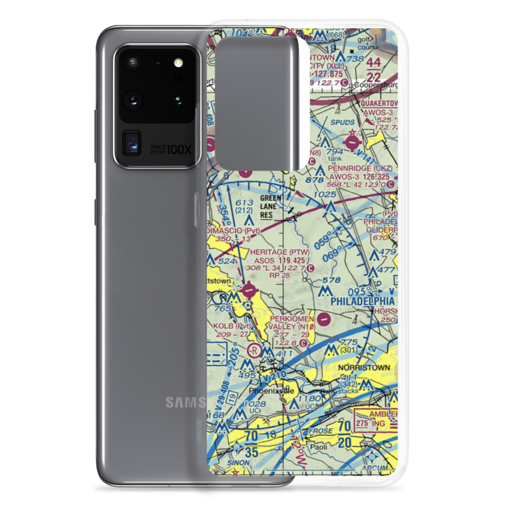 Shontz Airport (74PA) VFR Sectional Samsung Case Samsung Galaxy S20 Ultra model shown