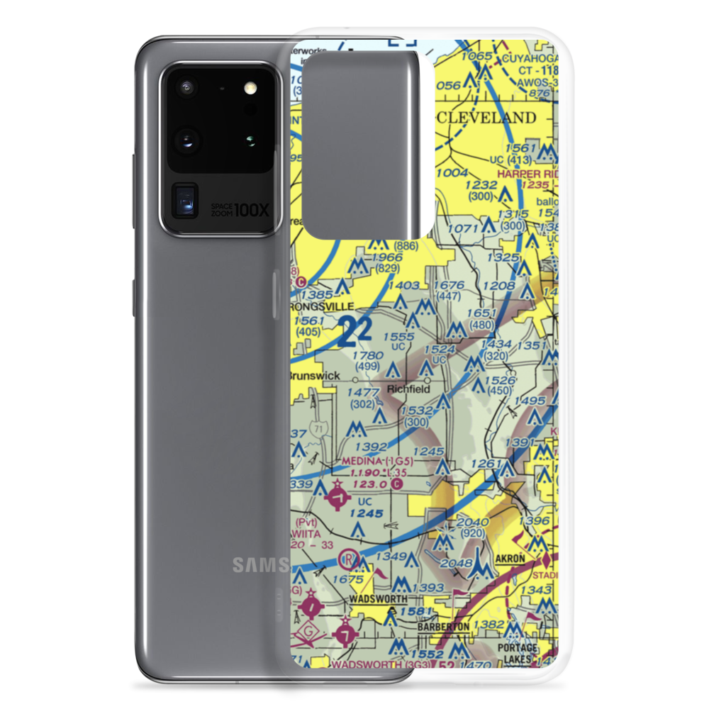 Shootz Field (OI45) VFR Sectional Samsung Case Samsung Galaxy S20 Ultra model shown
