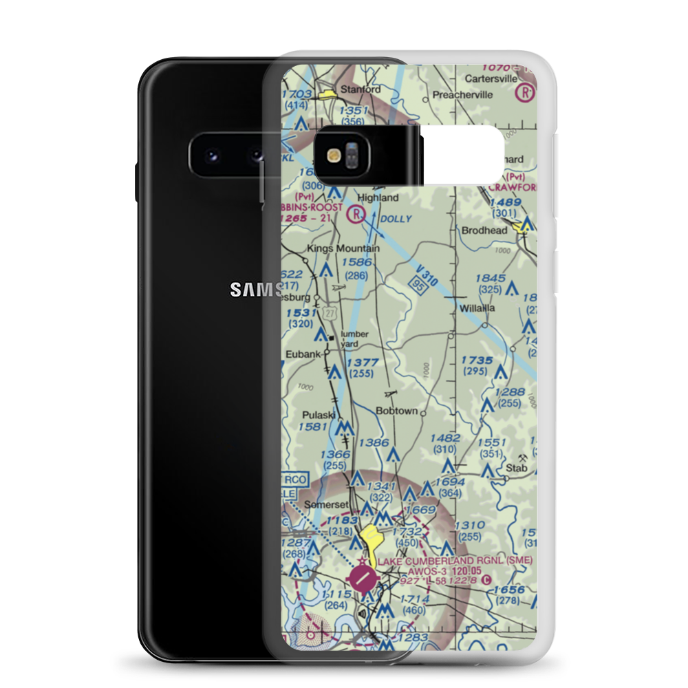 Short Airport (53KY) VFR Sectional Samsung Case Samsung Galaxy S10 model shown