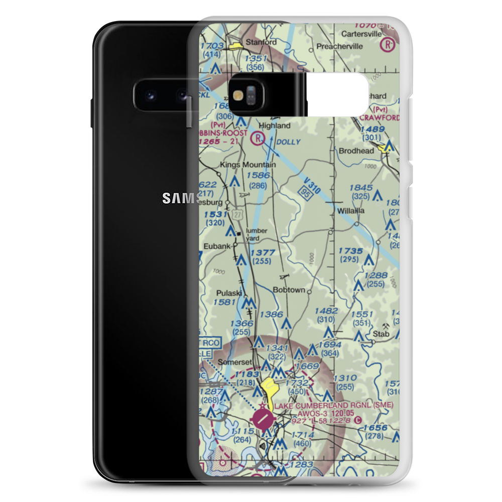 Short Airport (53KY) VFR Sectional Samsung Case Samsung Galaxy S10+ model shown