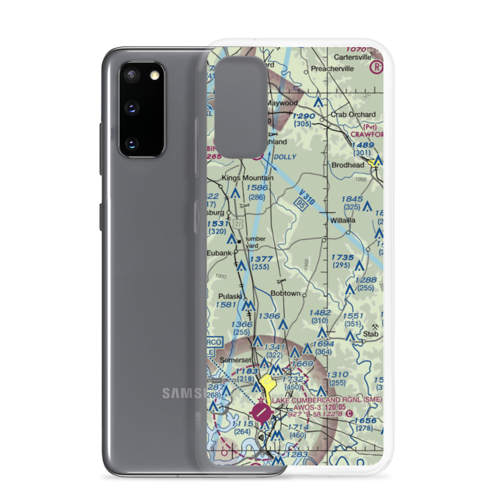 Short Airport (53KY) VFR Sectional Samsung Case Samsung Galaxy S20 model shown