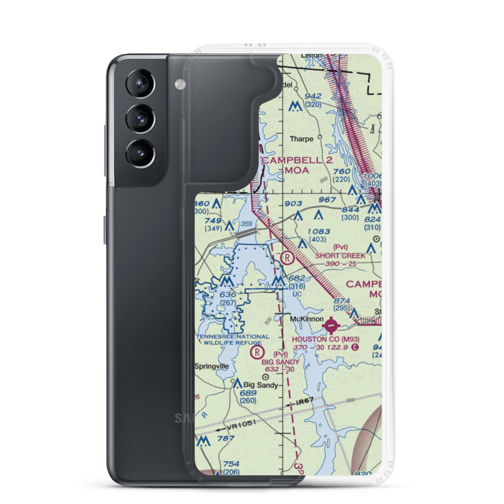 Short Creek Airport (8TN7) VFR Sectional Samsung Case Samsung Galaxy S21 model shown