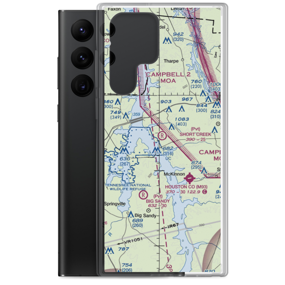 Short Creek Airport (8TN7) VFR Sectional Samsung Case Samsung Galaxy S22 Ultra model shown