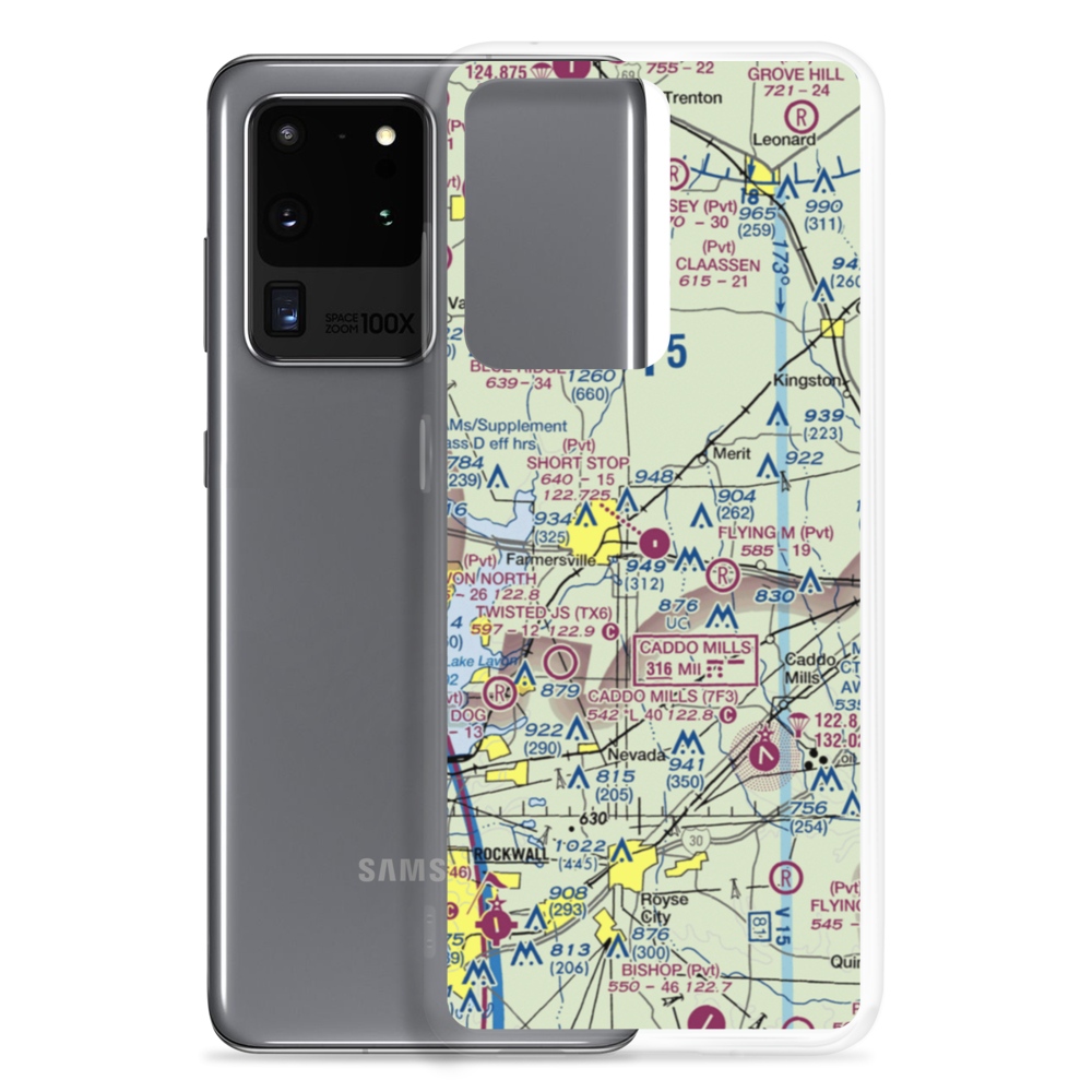 Short Stop Airport (8TA5) VFR Sectional Samsung Case Samsung Galaxy S20 Ultra model shown