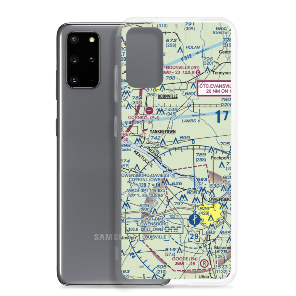 Short Stop Airport (9II1) VFR Sectional Samsung Case Samsung Galaxy S20 Plus model shown