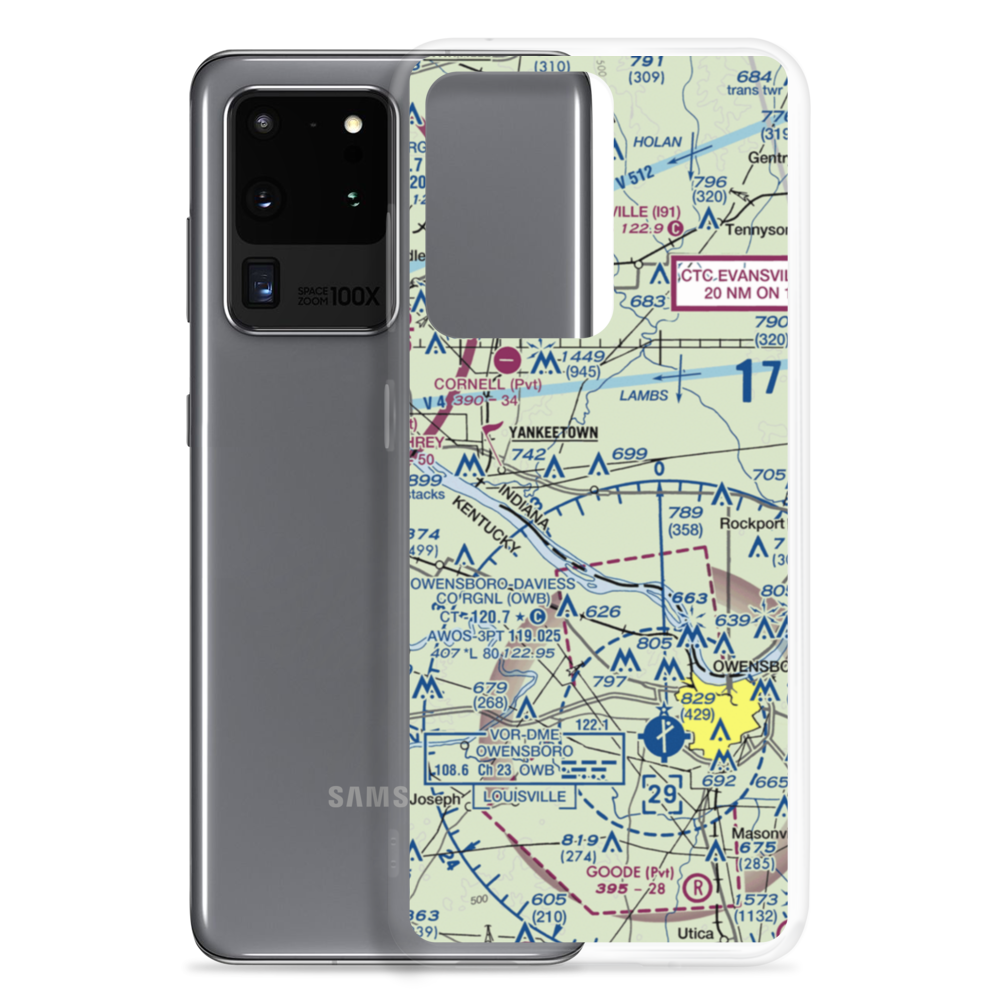 Short Stop Airport (9II1) VFR Sectional Samsung Case Samsung Galaxy S20 Ultra model shown