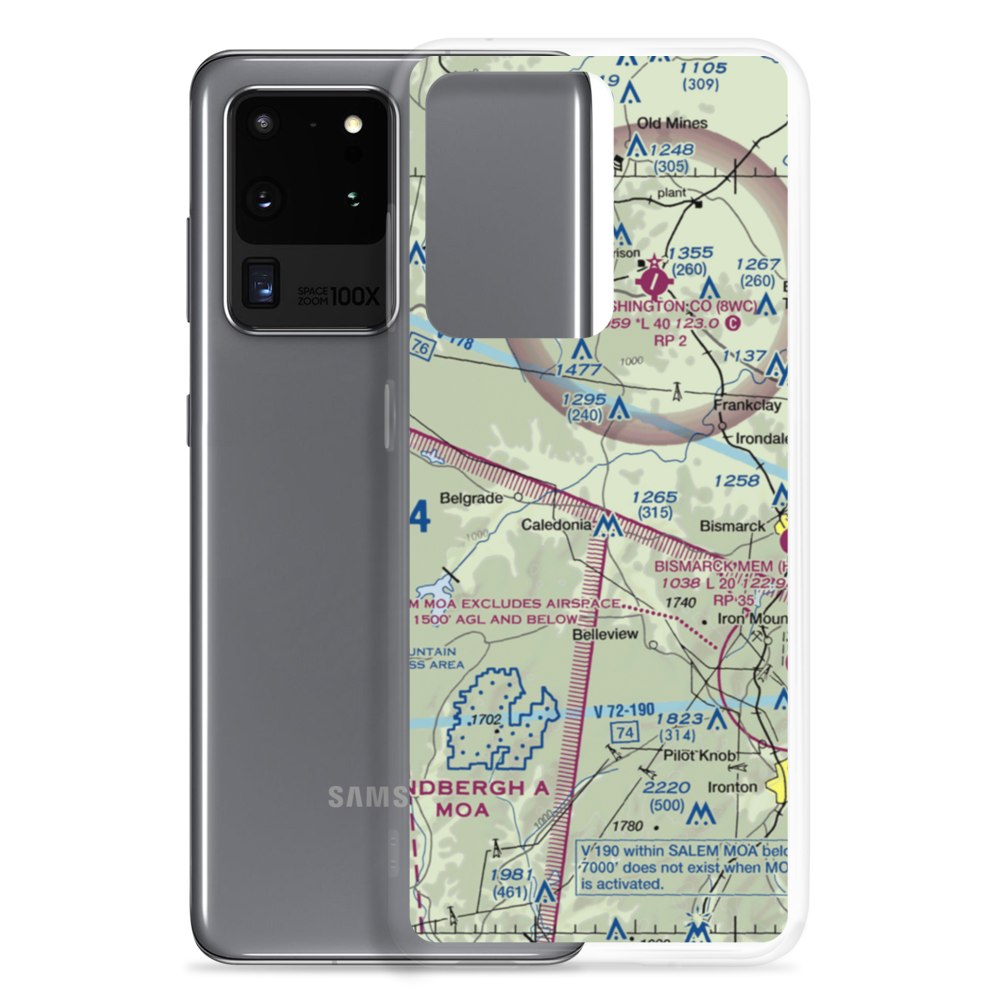 Short-N-Ruff Airport (0MO2) VFR Sectional Samsung Case Samsung Galaxy S20 Ultra model shown
