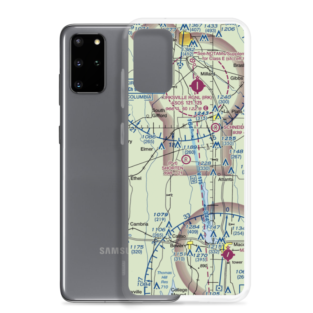 Shorten Airfield (MU06) VFR Sectional Samsung Case Samsung Galaxy S20 Plus model shown