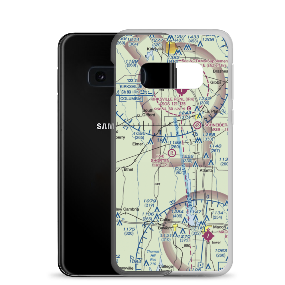 Shorten Airfield (MU06) VFR Sectional Samsung Case Samsung Galaxy S10e model shown