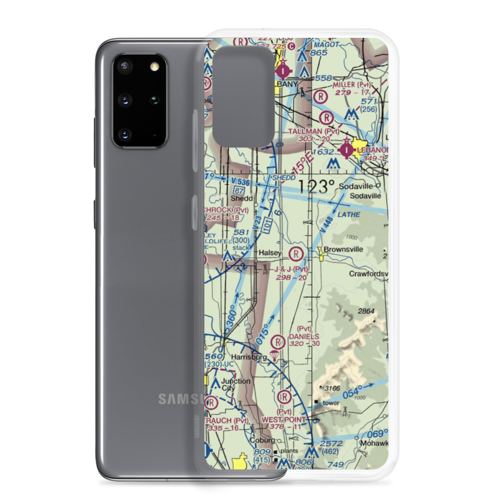 Showa Airport (OR94) VFR Sectional Samsung Case Samsung Galaxy S20 Plus model shown