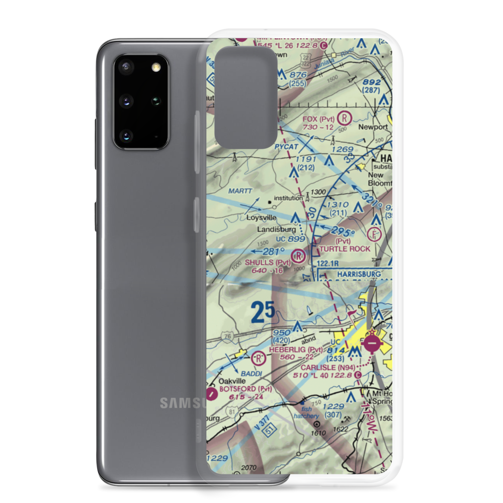 Shulls Airport (2PA8) VFR Sectional Samsung Case Samsung Galaxy S20 Plus model shown