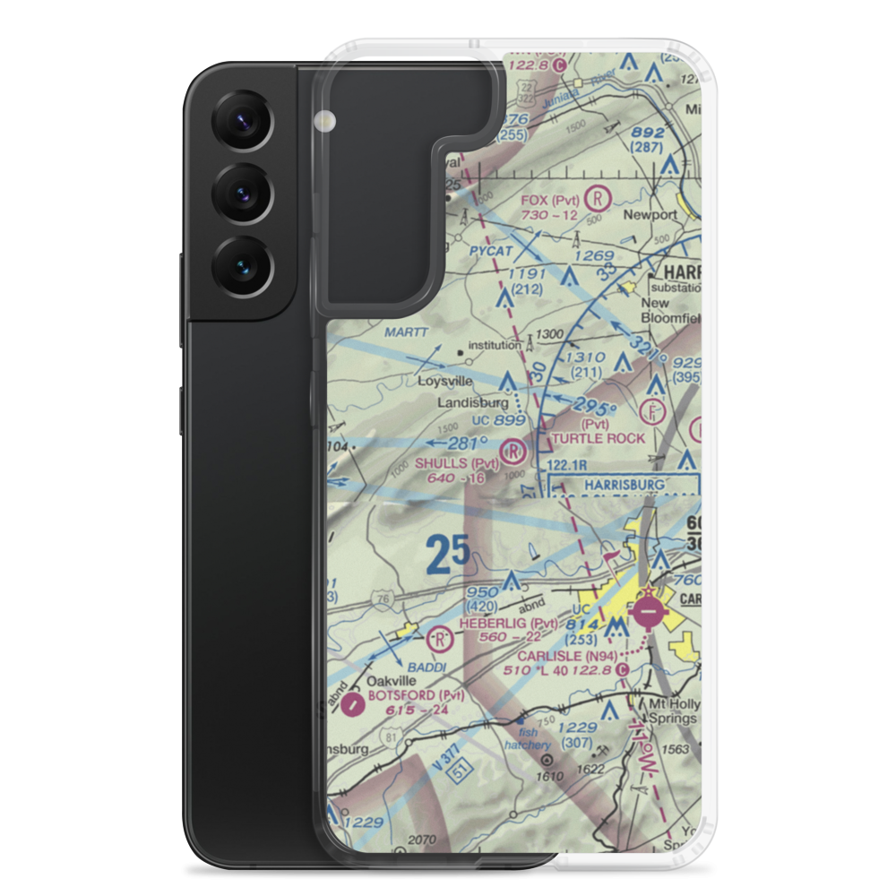 Shulls Airport (2PA8) VFR Sectional Samsung Case Samsung Galaxy S22 Plus model shown