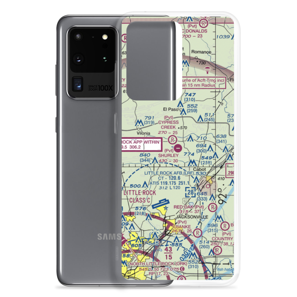 Shurley Field Airport (4AR1) VFR Sectional Samsung Case Samsung Galaxy S20 Ultra model shown