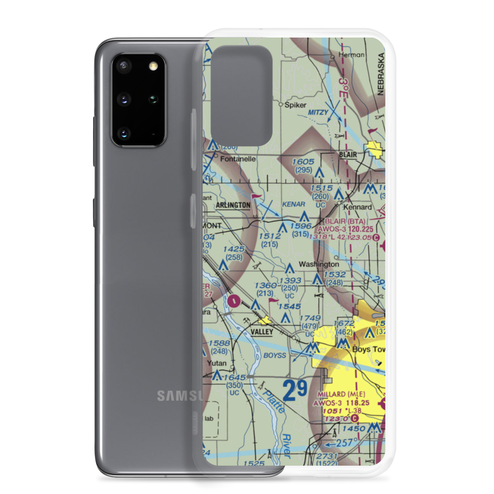 Sibbernsen Airport (1NE5) VFR Sectional Samsung Case Samsung Galaxy S20 Plus model shown