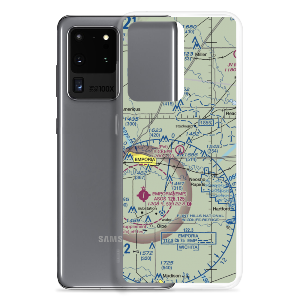 Sickler Airstrip (15KS) VFR Sectional Samsung Case Samsung Galaxy S20 Ultra model shown