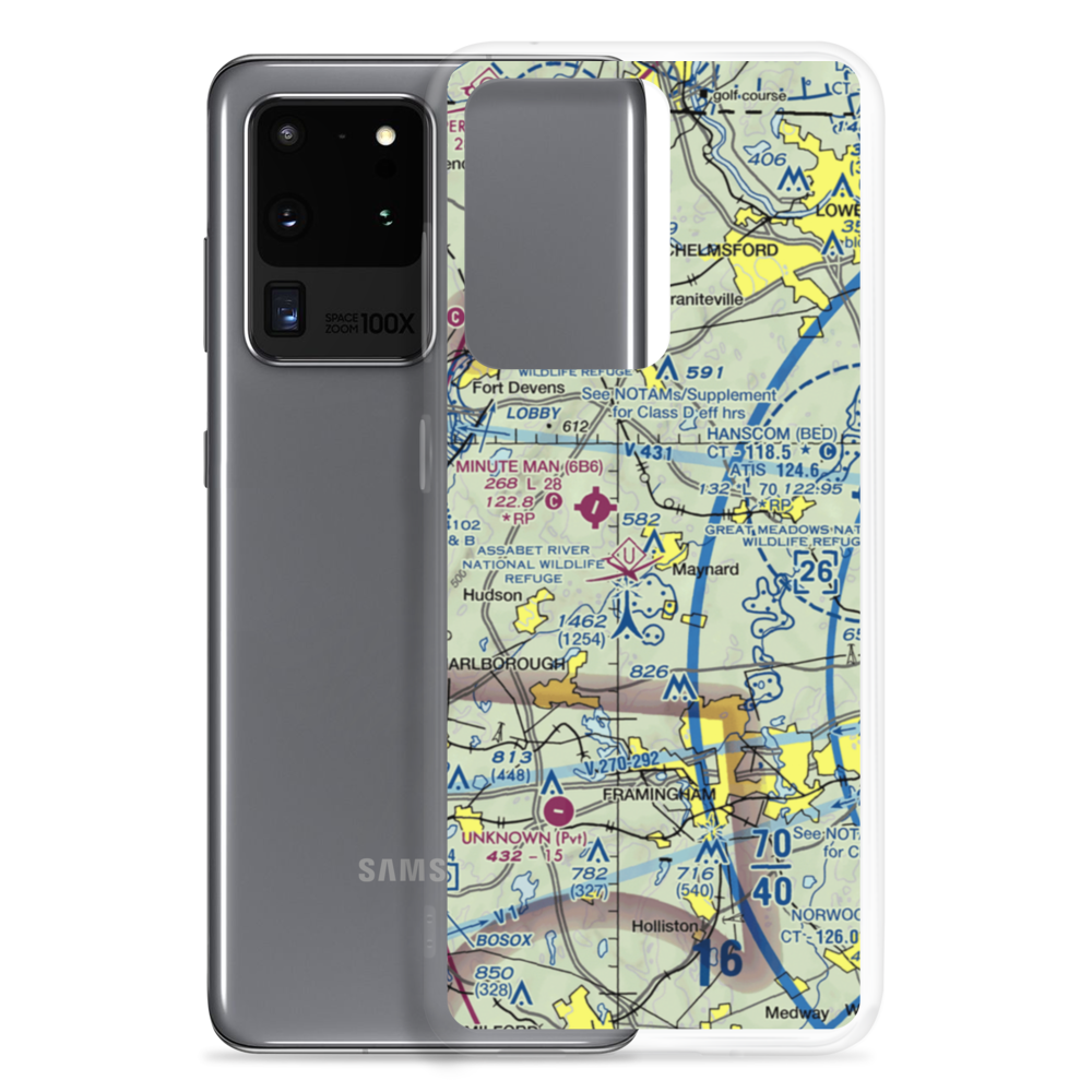 Sids Airport (MA52) VFR Sectional Samsung Case Samsung Galaxy S20 Ultra model shown