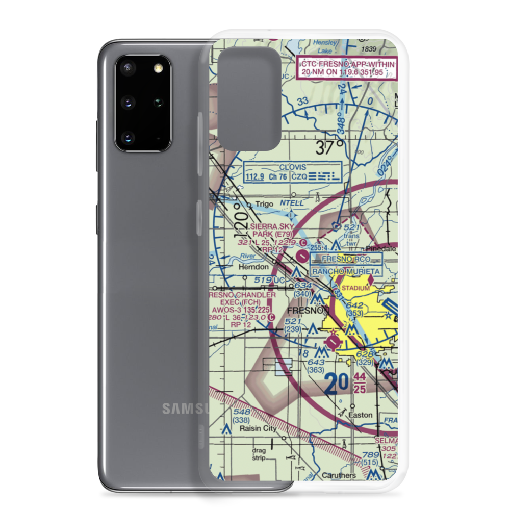 Sierra Sky Park Airport (E79) VFR Sectional Samsung Case Samsung Galaxy S20 Plus model shown