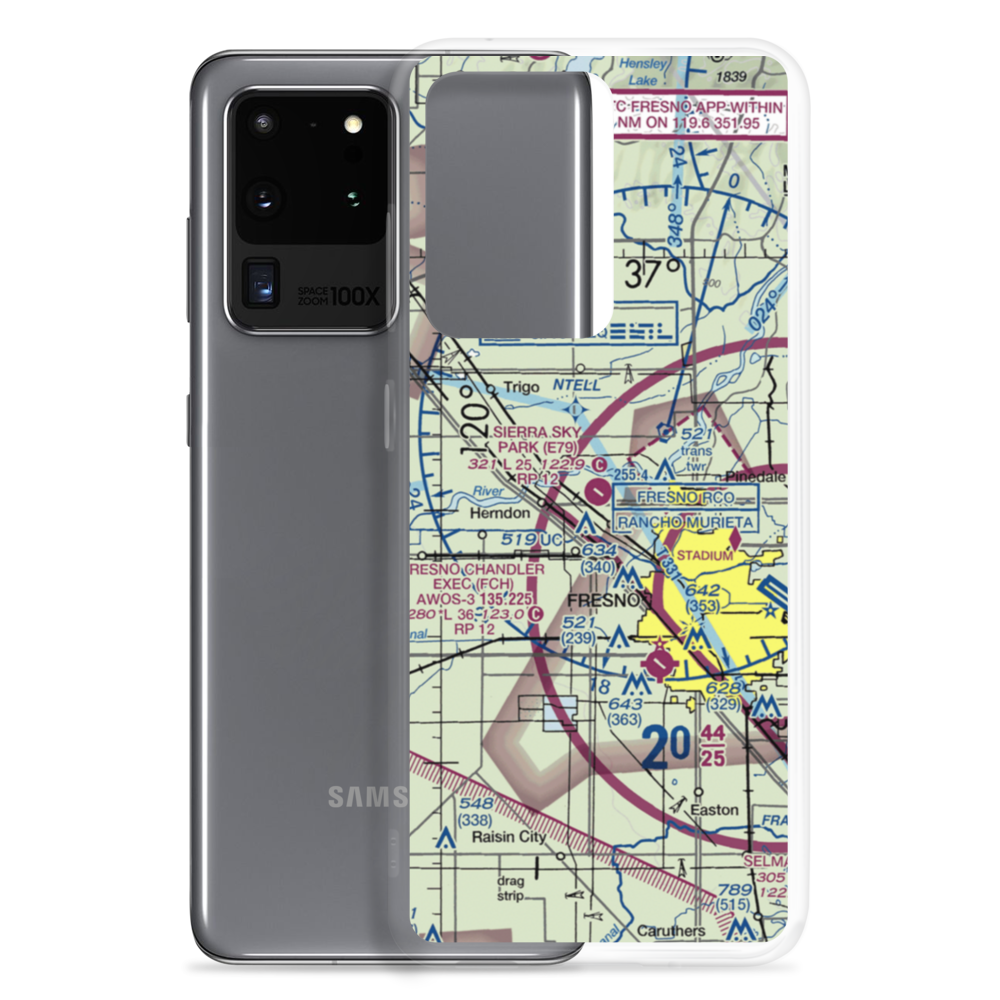 Sierra Sky Park Airport (E79) VFR Sectional Samsung Case Samsung Galaxy S20 Ultra model shown