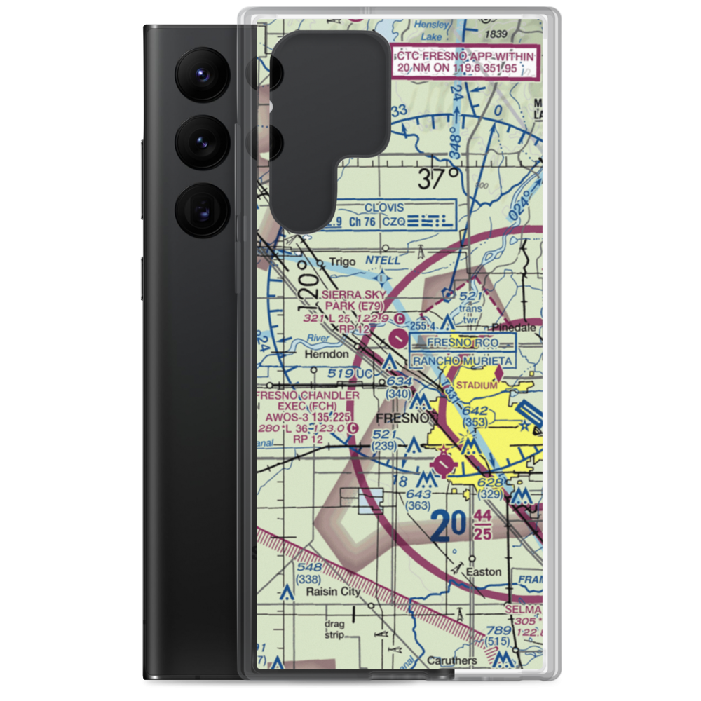 Sierra Sky Park Airport (E79) VFR Sectional Samsung Case Samsung Galaxy S22 Ultra model shown