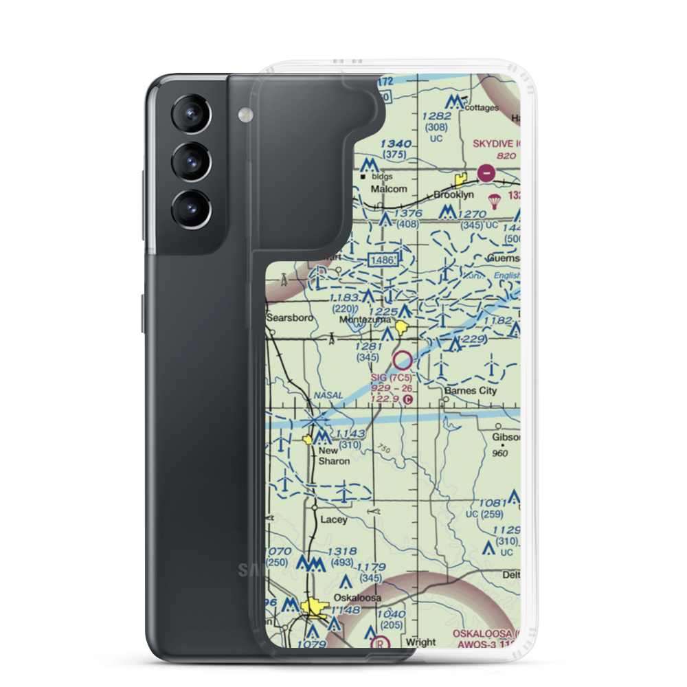 Sig Field (7C5) VFR Sectional Samsung Case Samsung Galaxy S21 model shown