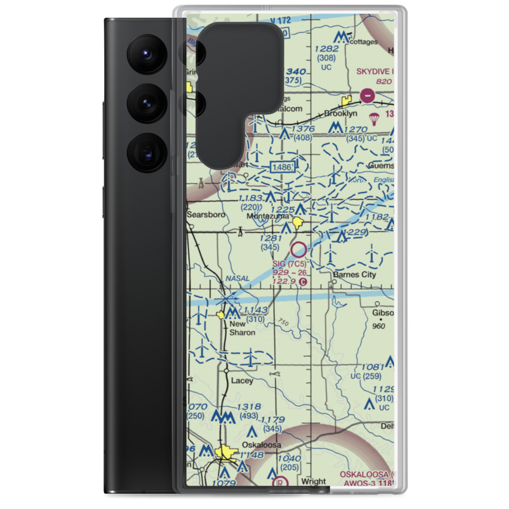 Sig Field (7C5) VFR Sectional Samsung Case Samsung Galaxy S22 Ultra model shown