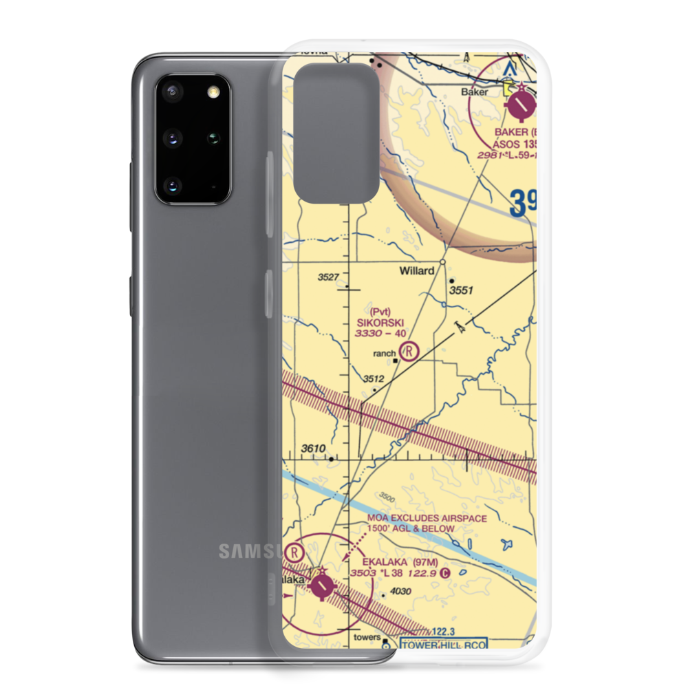 Sikorski Ranch Airport (MT74) VFR Sectional Samsung Case Samsung Galaxy S20 Plus model shown