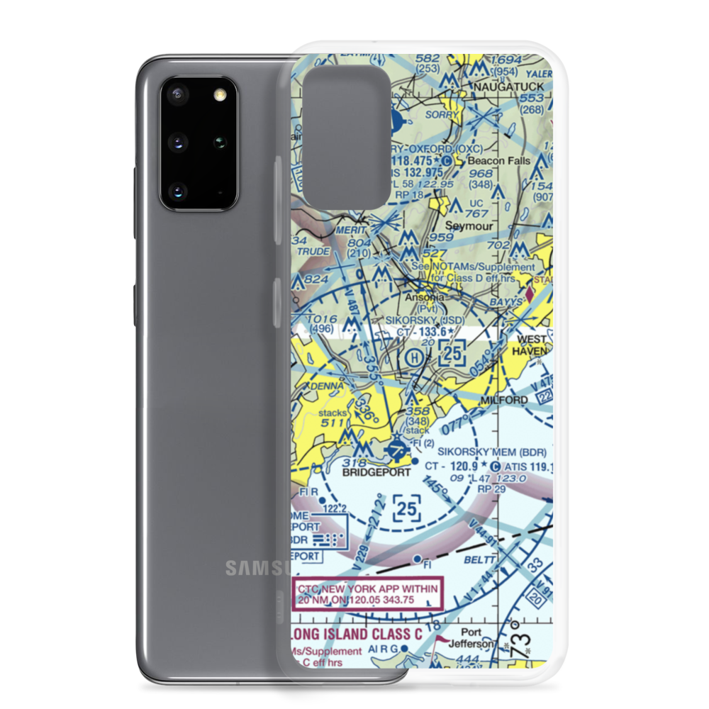 Sikorsky Heliport (JSD) VFR Sectional Samsung Case Samsung Galaxy S20 Plus model shown