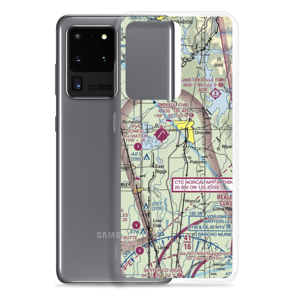 Siller Bros Inc Airport (97CL) VFR Sectional Samsung Case Samsung Galaxy S20 Ultra model shown