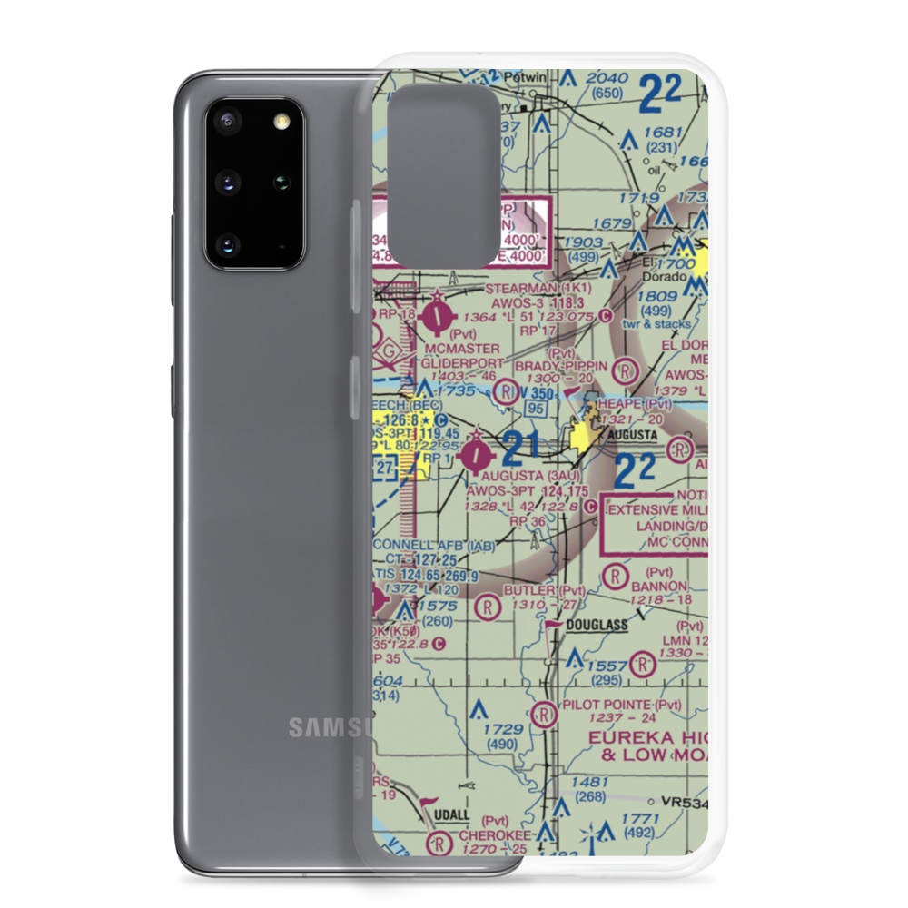 Sills Air Park (SN18) VFR Sectional Samsung Case Samsung Galaxy S20 Plus model shown