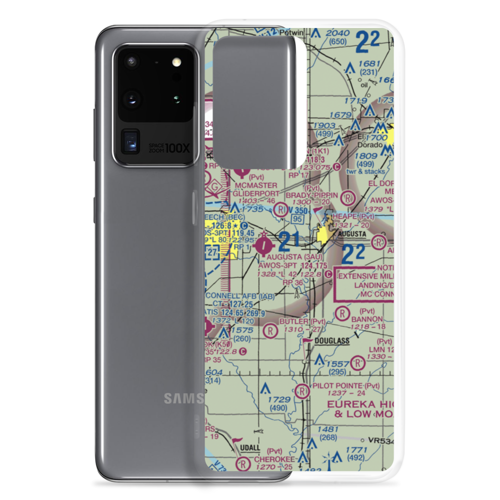 Sills Air Park (SN18) VFR Sectional Samsung Case Samsung Galaxy S20 Ultra model shown