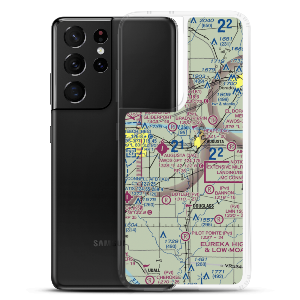 Sills Air Park (SN18) VFR Sectional Samsung Case Samsung Galaxy S21 Ultra model shown
