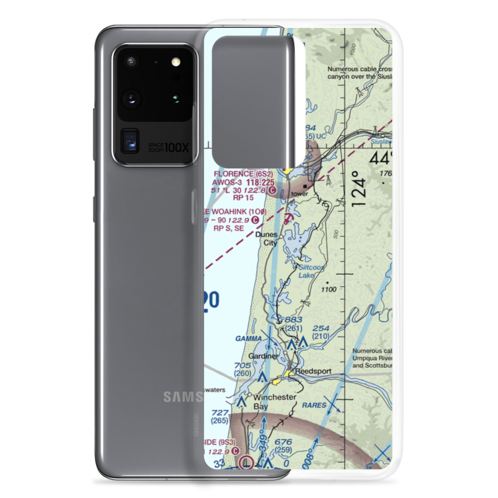 Siltcoos Lake Seaplane Base (5J2) VFR Sectional Samsung Case Samsung Galaxy S20 Ultra model shown