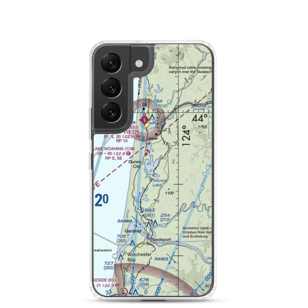 Siltcoos Lake Seaplane Base (5J2) VFR Sectional Samsung Case Samsung Galaxy S22 model shown