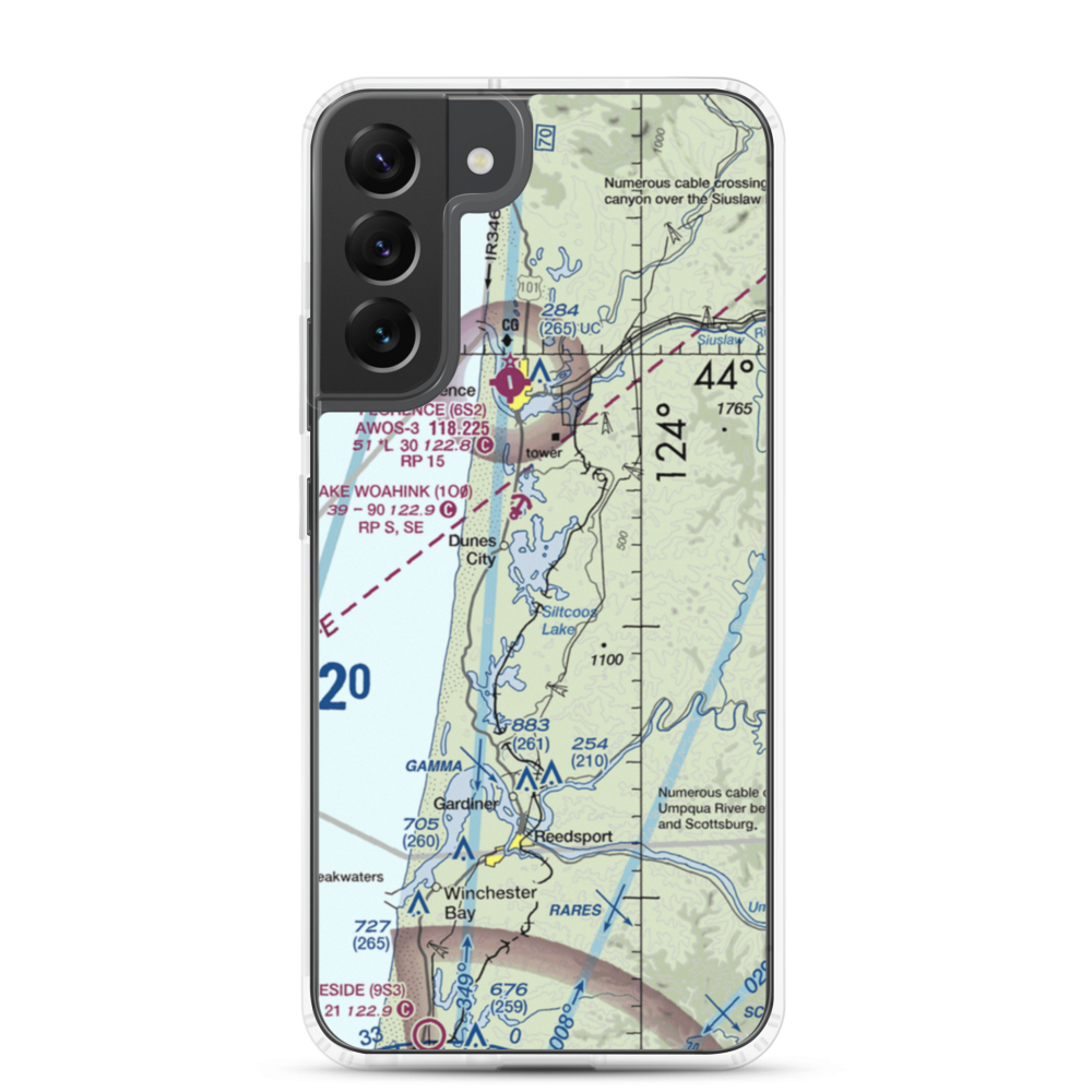 Siltcoos Lake Seaplane Base (5J2) VFR Sectional Samsung Case Samsung Galaxy S22 Plus model shown