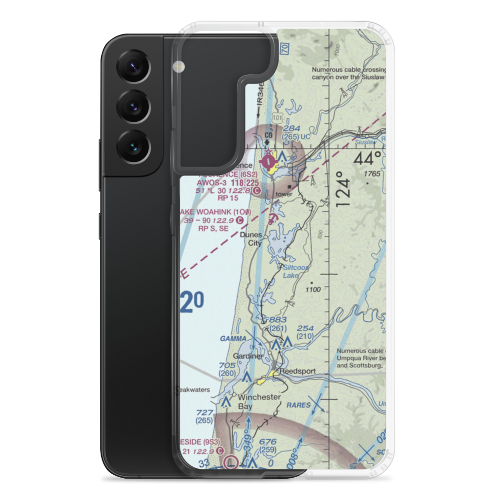 Siltcoos Lake Seaplane Base (5J2) VFR Sectional Samsung Case Samsung Galaxy S22 Plus model shown